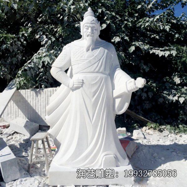 园林戚继光石雕 园林戚继光石雕