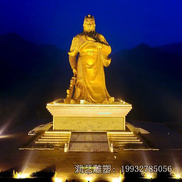 景区关公人物铜雕 景区关公人物铜雕