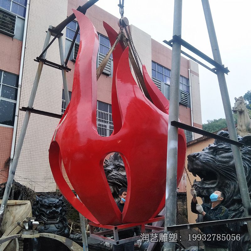 广场不锈钢火龙果雕塑 广场不锈钢火龙果雕塑