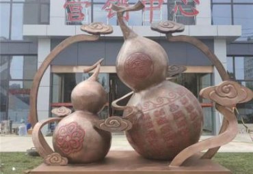 企业葫芦景观铜雕