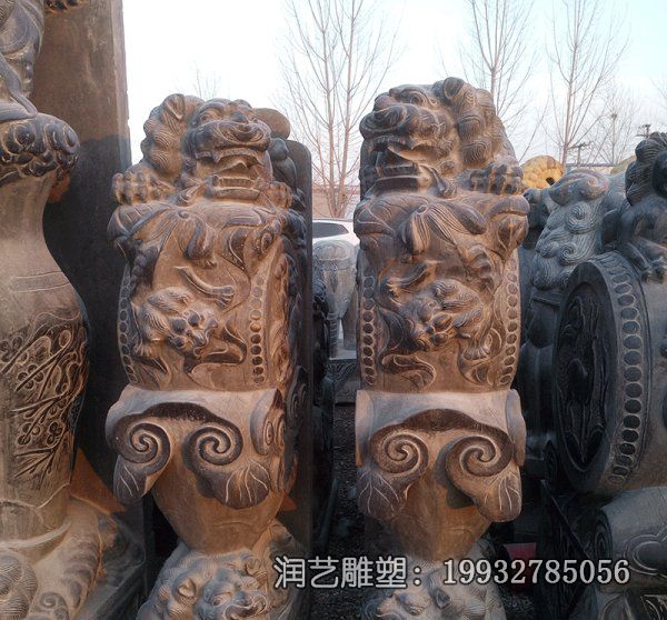 企业门墩景观石雕 企业门墩景观石雕