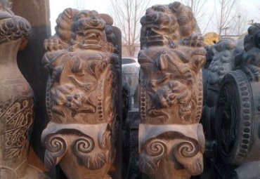 企业门墩景观石雕