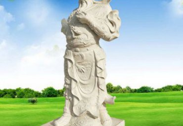 校园关公人物石雕