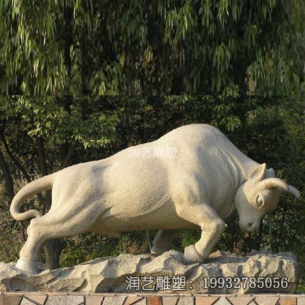 城市石雕牛动物雕塑 城市石雕牛动物雕塑
