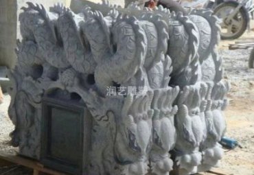 动物石雕龙街道雕塑