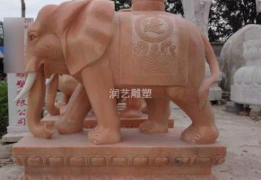 景区石雕雕塑象动物雕塑