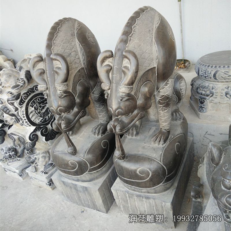 酒店石雕吸水兽雕塑 酒店石雕吸水兽雕塑