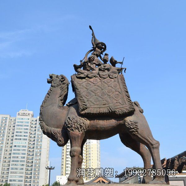 草坪铜雕骆驼雕塑 草坪铜雕骆驼雕塑