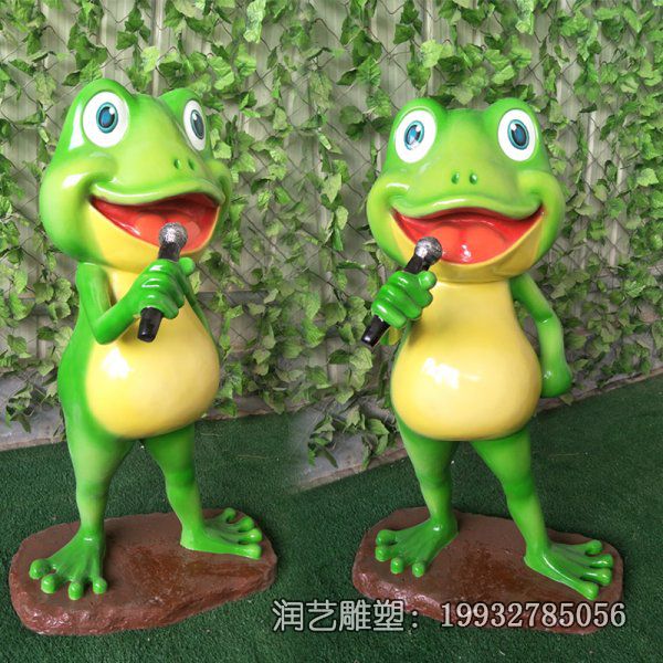广场玻璃钢动物青蛙雕塑 广场玻璃钢动物青蛙雕塑