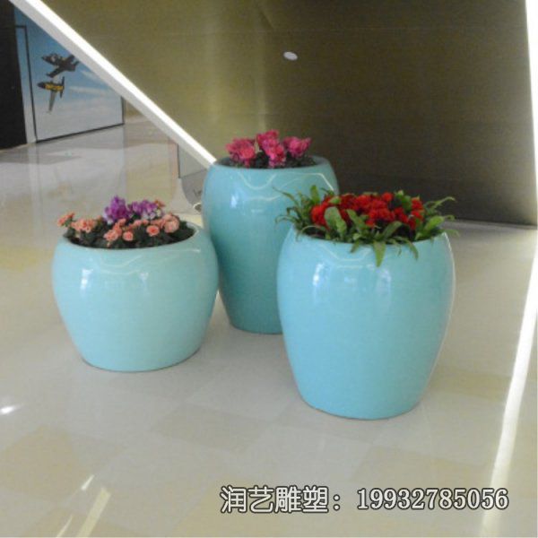 商场玻璃钢景观花瓶雕塑 商场玻璃钢景观花瓶雕塑