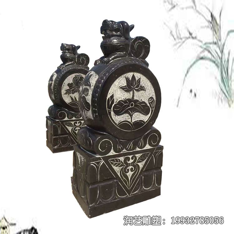 景区石雕门墩景观雕塑 景区石雕门墩景观雕塑