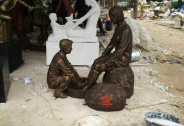 公园铜雕孝顺人物雕塑