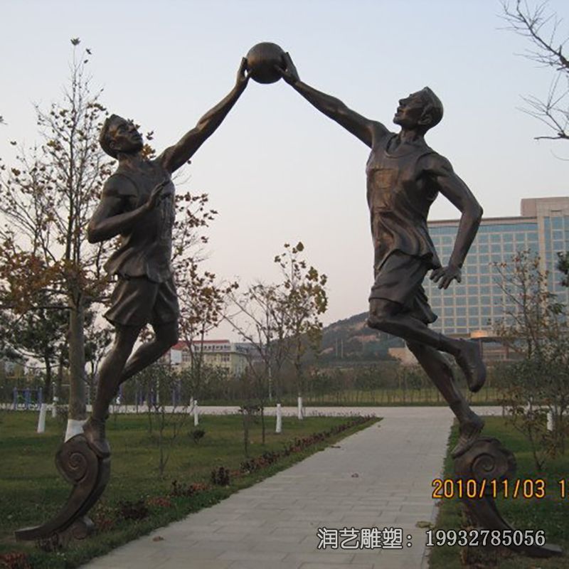 园林铜雕运动人物雕塑 园林铜雕运动人物雕塑