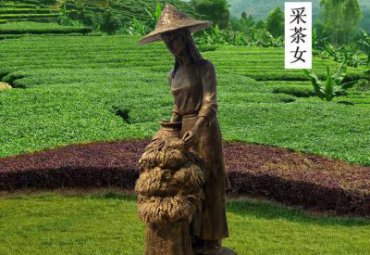 广场铜雕茶文化雕塑