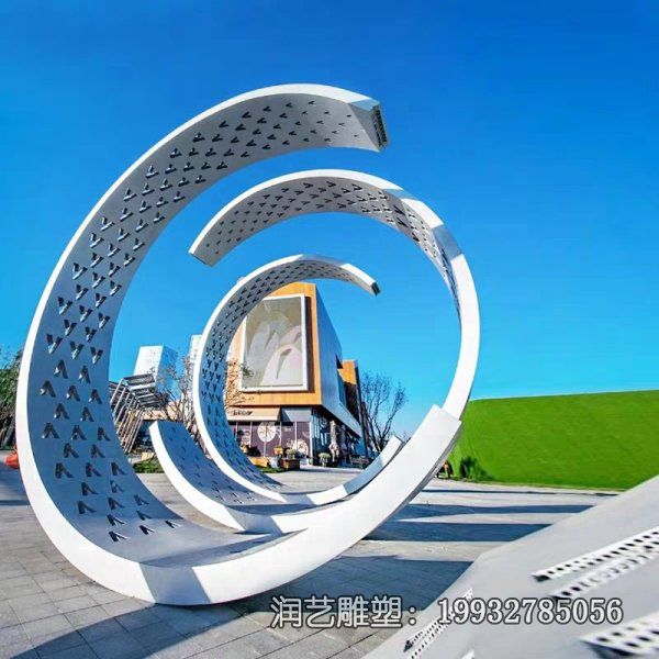 城市不锈钢螺旋抽象雕塑 城市不锈钢螺旋抽象雕塑