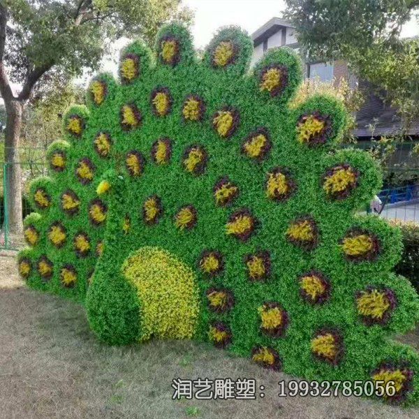 小区孔雀玻璃钢动物雕塑 小区孔雀玻璃钢动物雕塑