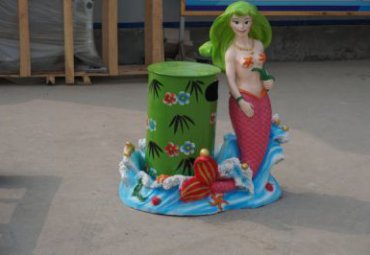 户外玻璃钢美人鱼雕塑