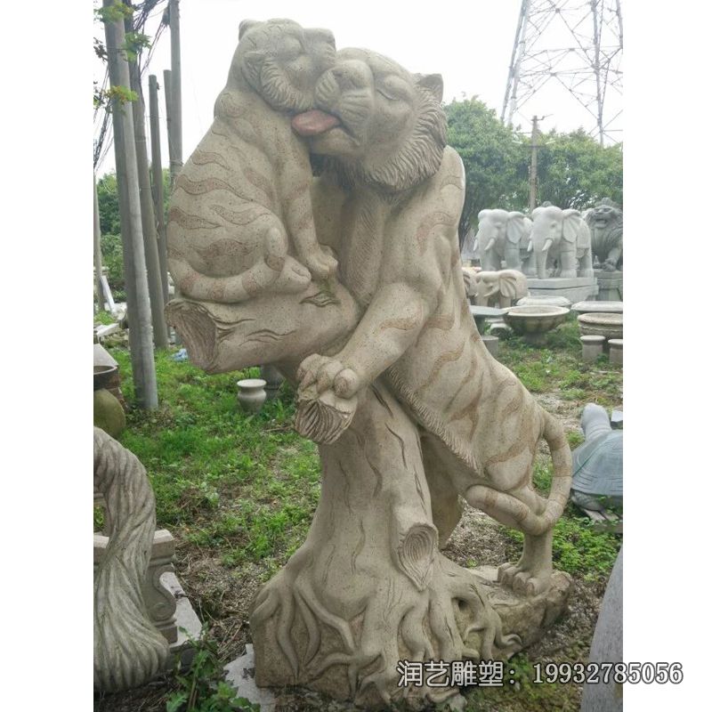 商场石雕老虎雕塑 商场石雕老虎雕塑