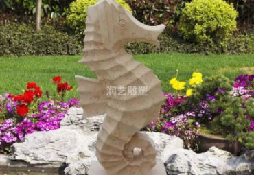 公司石雕海马雕塑