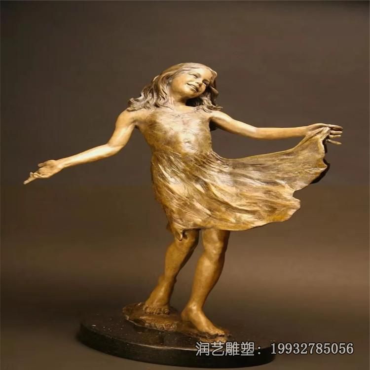 学校铜雕跳舞人物雕塑 学校铜雕跳舞人物雕塑