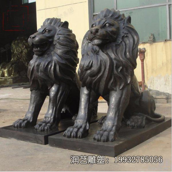 小区铜雕狮子雕塑 小区铜雕狮子雕塑