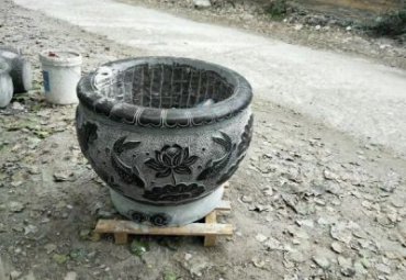 城市石雕水缸雕塑