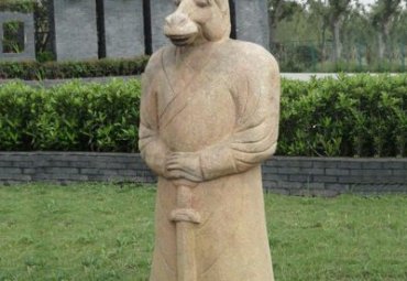 草坪石雕十二生肖雕塑