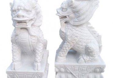 小区石雕麒麟雕塑