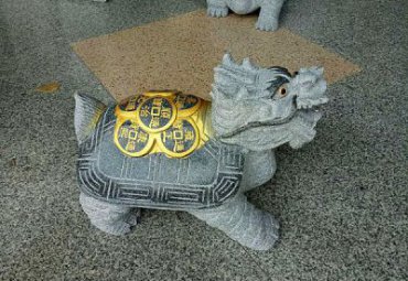 公司石雕龙龟雕塑