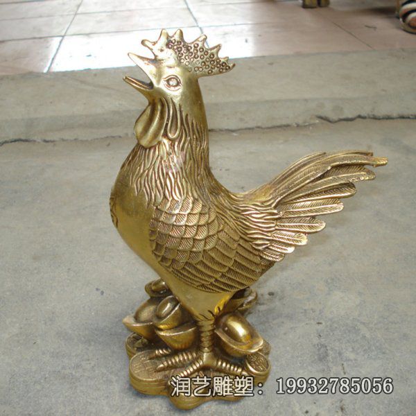 动物铜雕鸡酒店雕塑 动物铜雕鸡酒店雕塑