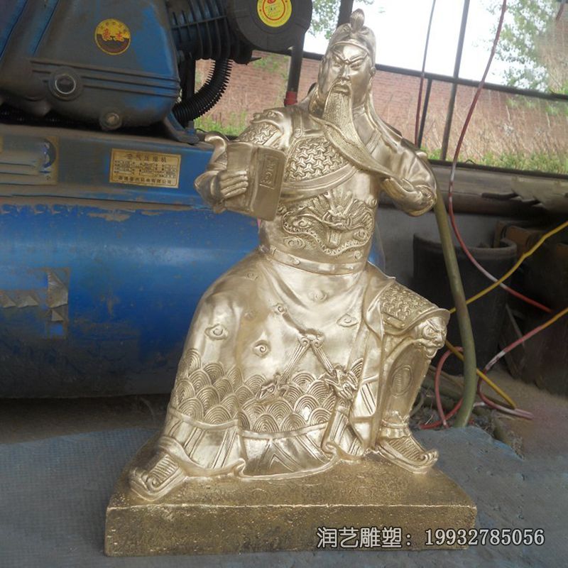 酒店铜雕关公雕塑 酒店铜雕关公雕塑
