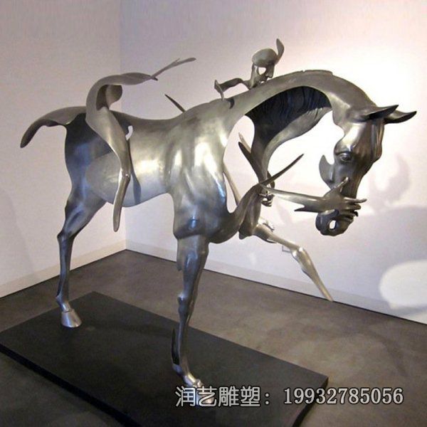 景区不锈钢马动物雕塑 景区不锈钢马动物雕塑