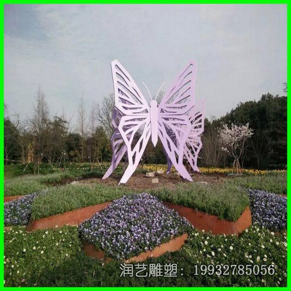 学校不锈钢蝴蝶雕塑 学校不锈钢蝴蝶雕塑