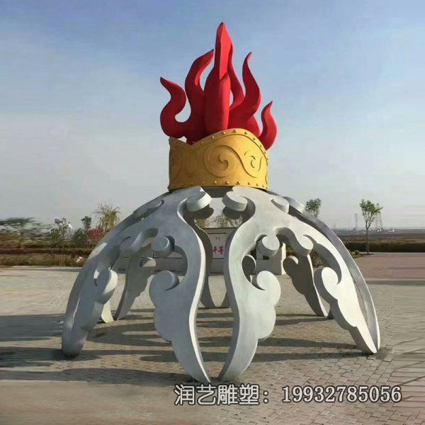 公司不锈钢火炬雕塑 公司不锈钢火炬雕塑