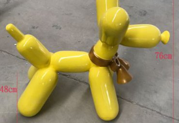 草坪玻璃钢狗雕塑