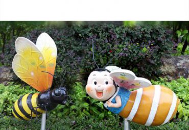 公司玻璃钢蜜蜂雕塑