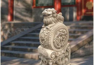 石雕抱鼓石庭院雕塑