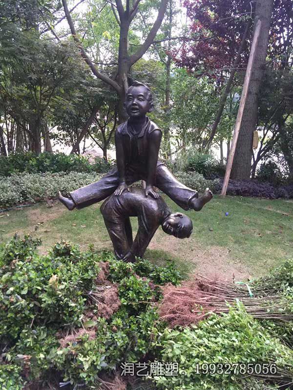 铜雕公园儿童雕塑 铜雕公园儿童雕塑