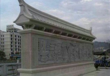 石雕小院影壁雕塑