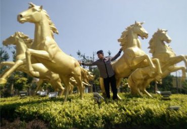 公园马铜雕雕塑