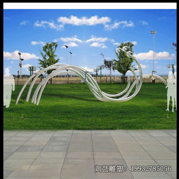 公园景观不锈钢音符雕塑 公园景观不锈钢音符雕塑