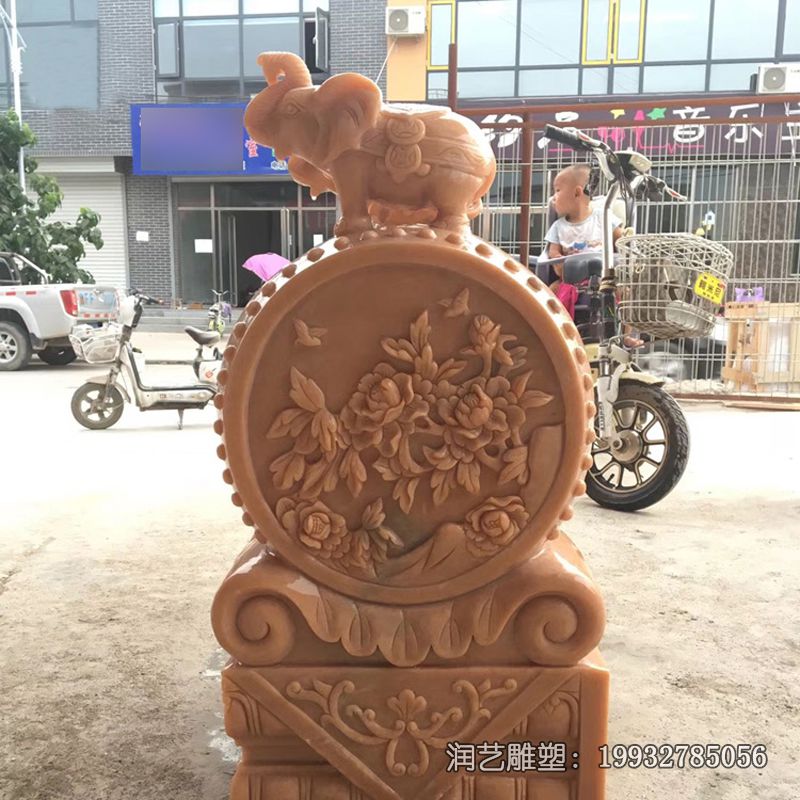 小区石雕抱鼓石雕塑 小区石雕抱鼓石雕塑