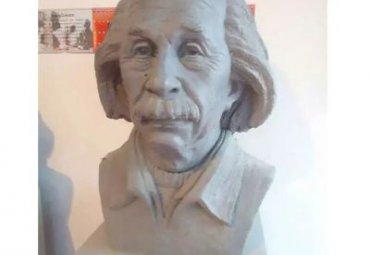 小区石雕爱因斯坦雕塑