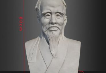 景区石雕华佗雕塑