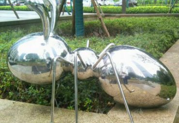街道不锈钢蚂蚁雕塑