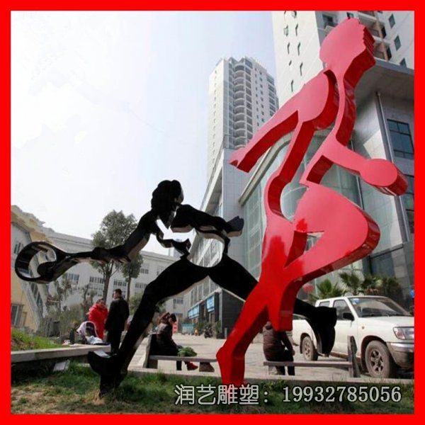 景区不锈钢剪影雕塑 景区不锈钢剪影雕塑