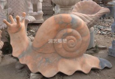 公园石雕蜗牛雕塑