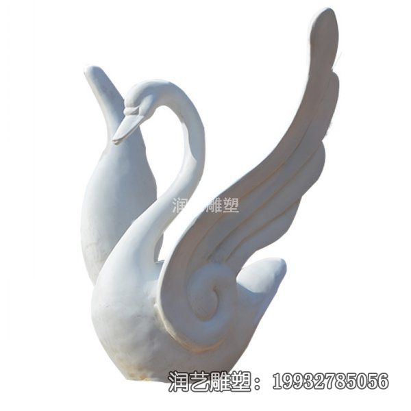 公司石雕天鹅动物雕塑 公司石雕天鹅动物雕塑