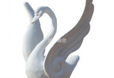 公司石雕天鹅动物雕塑