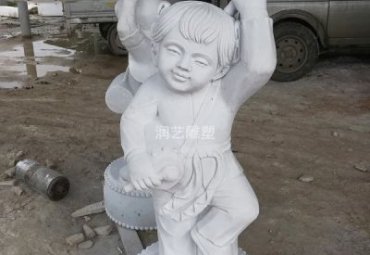 小区石雕天使雕塑